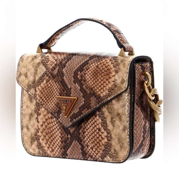 New GUESS Retour python print micro handbag - Picture 2 of 10